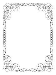 calligraphy ornamental decorative frame