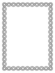 simple black ornamental decorative frame