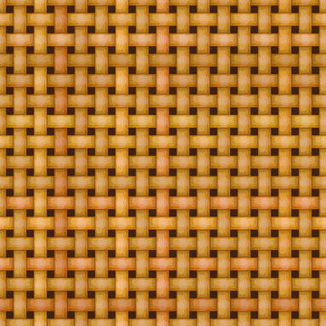 Wicker Basket Weaving Pattern Seamless Texture