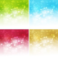 Set of Abstract light background