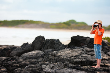 Fototapeta premium Young nature photographer