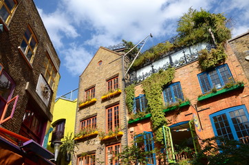Colourful buildings at Neal's Yard, London