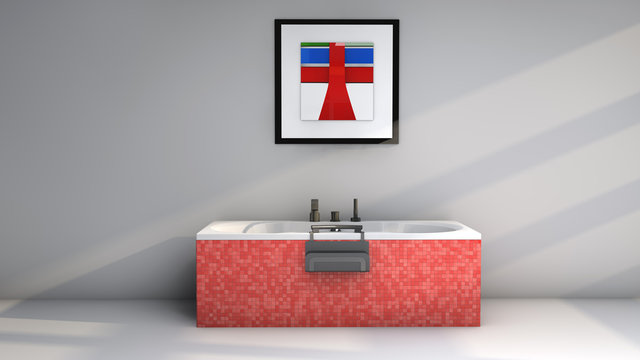 Ba&ntilde;era y cuadro