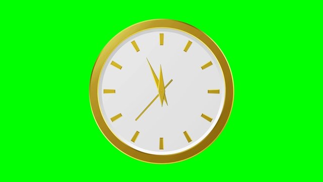 Horloge or - 5 minutes avant 12h