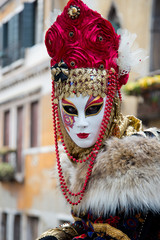 Fototapeta na wymiar Tradycyjne maski weneckie Karnawał 2013
