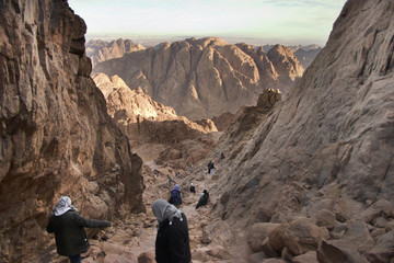Climbing Mount Sinai, Egypt