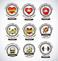 Obraz premium Fitness Icons