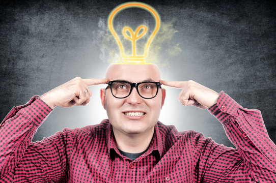 Man with idea