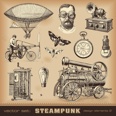 Plakaty  Elementy projektu Steampunk