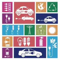 Fototapeta premium Energy Icons