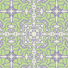 Fluffy Green Tile Pattern