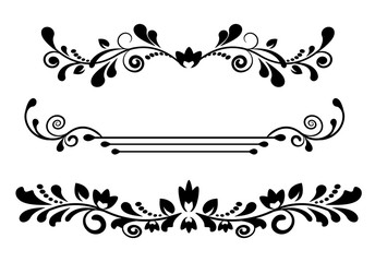 Vintage dividers and borders