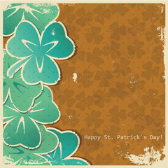 Retro clover background