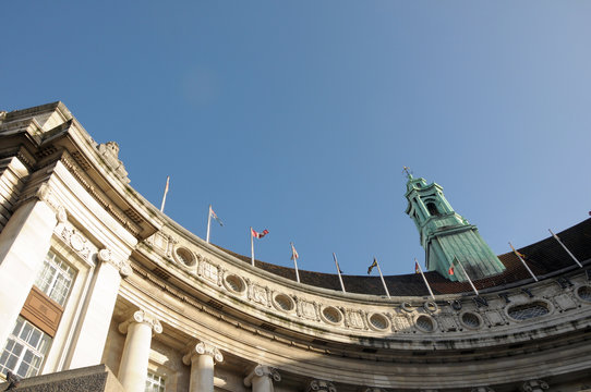 County Hall By River Thames In London