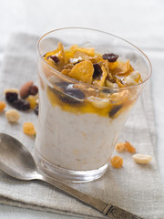 Yogurt with muesli