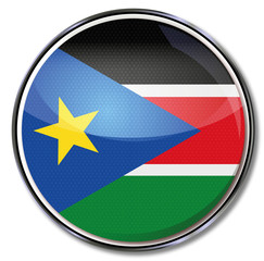 Naklejka premium Button Südsudan