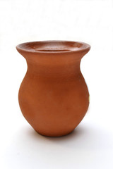 small barrel for the honey on a white background