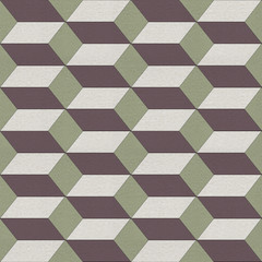 Seamless geometric pattern on textured paper