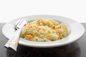 Fried rice with dried shrimp