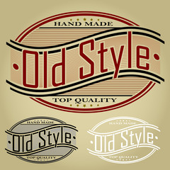 Old Style Retro Styled Seal / Label