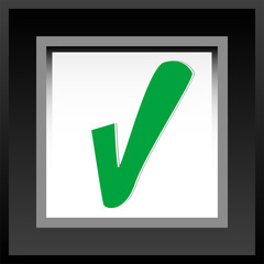 yes check mark, web application icons, approved idea business