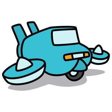 Cartoon Car 81 : Flying Car