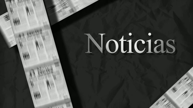 Noticias revista titulares de peri&oacute;dicos animaci&oacute;n v&iacute;deo