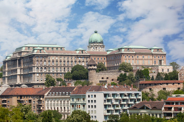 Fototapeta na wymiar Europe, Hungary, Budapest, Castle Hill and Castle