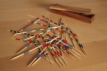 Mikado mit Schachtel