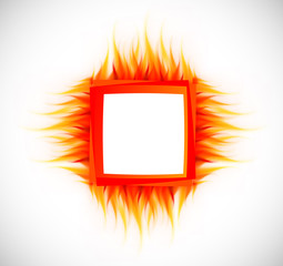 Abstract background with flame