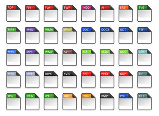 Filetype Icons - Design ''Kapiku Blank'' - Set 1