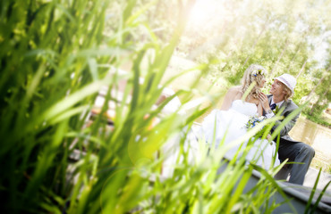 Beautiful wedding couple