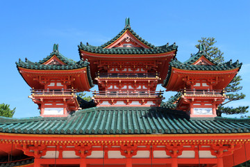 Heian Shrine, Kyoto, Japan..