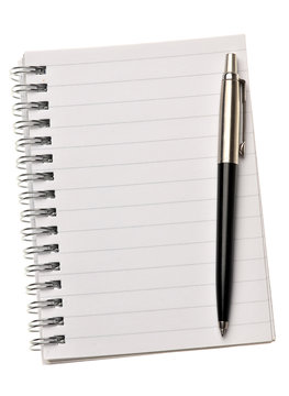 notebook textbook white blank paper
