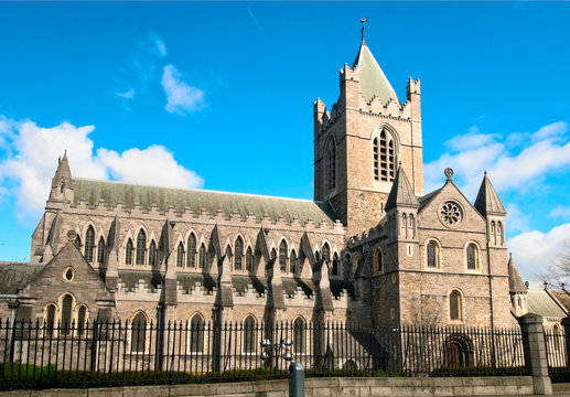 Christ church cathedral in Dublin, Ireland