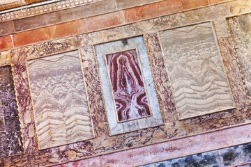 Pattern wall in temple at Istanbul Turkey