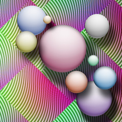 Abstract background with sphere