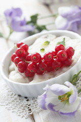 Red currant dessert