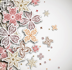 Background with flowers