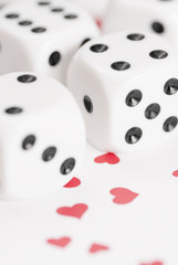 Dice and Love Hearts.