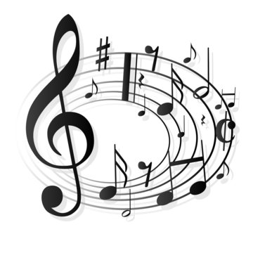 Notenschl&uuml;ssel Noten Musik