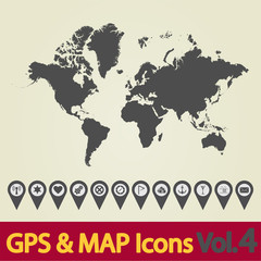 World map icon 4