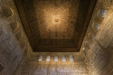 Interior Wall and Ceiling Decoration of Main Hall Alhambra