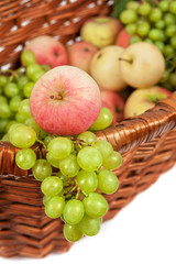 apples and grapes