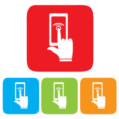 Touch screen icon, Vector illustration