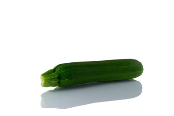 Zucchini on a white background