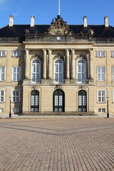 Fototapeta na wymiar Dania - Kopenhaga - pałac Amalienborg
