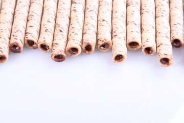 wafer on white background