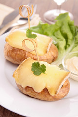 baked potato with cheese