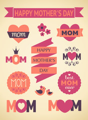 Mother's Day Design Elements
